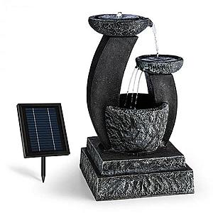 Blumfeldt Fantaghiro, zahradní fontána, solární panel, 3 W, LED polyresin, vzhled kamene obraz