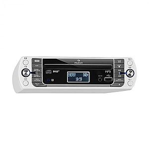 Auna KR-400 CD, kuchyňské rádio, DAB + / PLL FM rádio, CD/MP3 přehrávač, bílé obraz