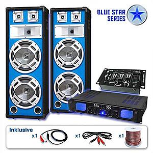 Electronic-Star Set "Bassveteran USB" z řady Blue Star, 1200W obraz