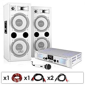 Electronic-Star DJ PA systém "DJ-22", zesilovač, reproduktory, 1000 W obraz