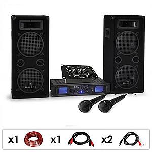 Electronic-Star DJ set DJ-25M, zesilovač, reproduktory, mixpult, 1600 W obraz