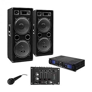 Electronic-Star DJ set "DJ-27", zesilovač, repro, až 2000W, USB, SD MP3 obraz