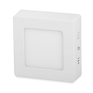 T-LED Bílý přisazený LED panel hranatý 115x115mm 6W Barva světla: Denní bílá 10272 obraz