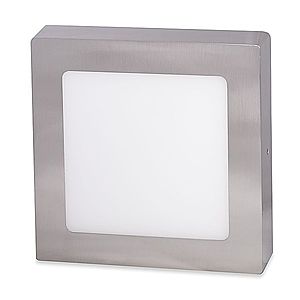 Ecolite Stříbrný přisazený LED panel hranatý 225 x 225mm 18W Barva světla: Denní bílá LED-CSQ-18W/41/CHR obraz