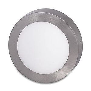 Ecolite Stříbrný přisazený LED panel kulatý 175mm 12W Barva světla: Denní bílá LED-CSL-12W/41/CHR obraz