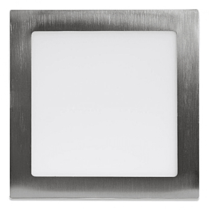 Ecolite Stříbrný vestavný LED panel hranatý 300 x 300mm 25W Barva světla: Teplá bílá LED-WSQ-25W/27/CHR obraz