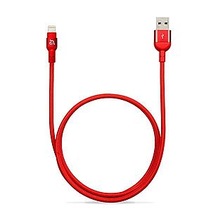 USB kabel lightning Adam Elements PeAk 120B 1, 2m červený obraz