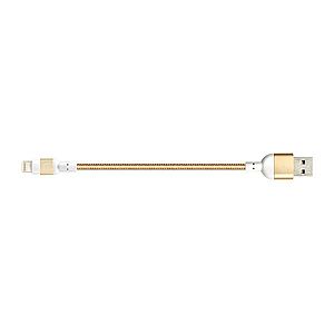 USB kabel lightning Adam Elements PeAk 20B 20cm zlatý obraz
