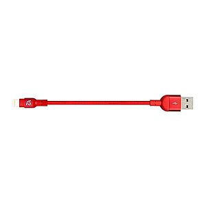 USB kabel lightning Adam Elements PeAk 20B 20cm červený obraz