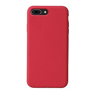 Prémiový silikonový kryt MasterMobile pro Apple iPhone 7 Plus/ 8 Plus Barva: Tmavě červená (Carmine red) obraz