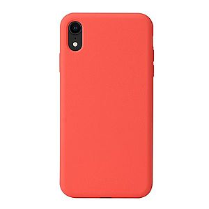 Prémiový silikonový kryt MasterMobile pro Apple iPhone X/XS Barva: Světle červená (Coral red) obraz