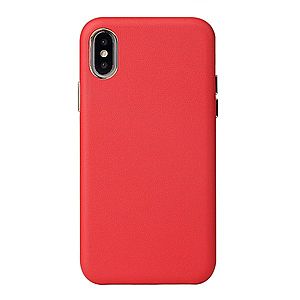 Kožený kryt MasterMobile pro Apple iPhone XR Barva: Červená (Red) obraz