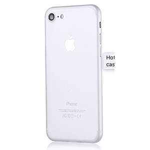 Ultra tenký plastový kryt MasterMobile Standard pro Apple iPhone 6 / 6s poloprůhledný matný s výřezem pro logo Barva: : Bílá (white) obraz