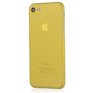 Ultra tenký plastový kryt MasterMobile Standard pro Apple iPhone 6 / 6s poloprůhledný matný s výřezem pro logo Barva: : Žlutá (yellow) obraz