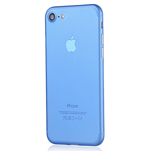 Ultra tenký plastový kryt MasterMobile Standard pro Apple iPhone 7 / 8 poloprůhledný matný Barva: : Modrá (blue) obraz