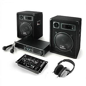 Electronic-Star Bass Boomer PA systém, set zes., repro a mikrofonů, 800 W obraz