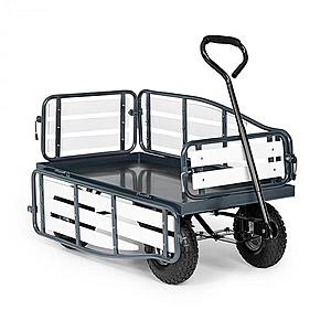 Waldbeck Ventura, ruční vozík, maximální zátěž 300 kg, ocel, WPC, černý obraz