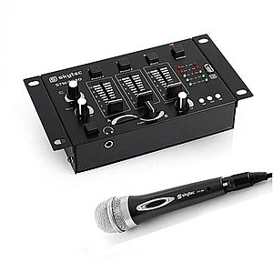 Electronic-Star Mini DJ set, 3/2 kanálový mixážní pult, ruční mikrofon obraz