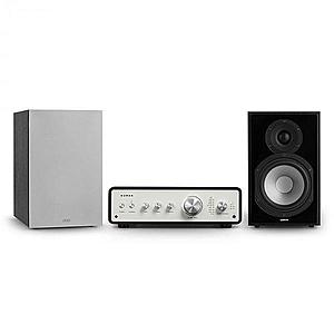 Numan Drive 802, stereo sada, stereo zesilovač, regálový reproduktor, černá/šedá obraz