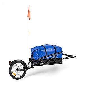 KLARFIT Follower, přívěs za kolo, transportní taška, sada, 120 l, 16'' kolo, nosnost 35 kg obraz