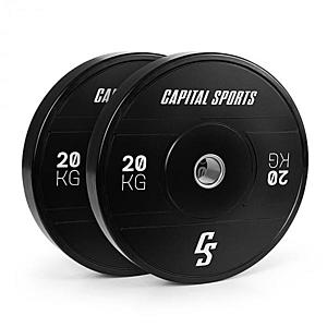 Capital Sports Elongate 2020, kotoučové závaží, 2 x 20 kg, tvrdá guma, Ø 50, 4 mm obraz