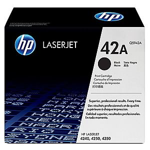 HP 42A Černá originální tonerová kazeta LaserJet Q5942A obraz