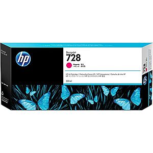HP Purpurová inkoustová kazeta DesignJet 728, 300 ml F9K16A obraz