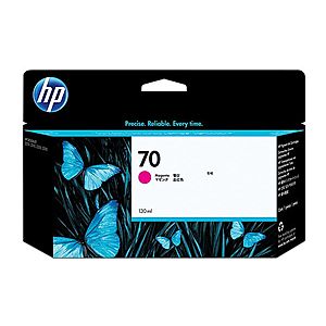 HP 70 Purpurová inkoustová kazeta DesignJet, 130 ml C9453A obraz