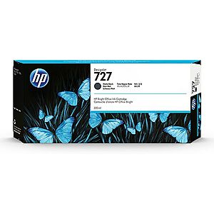 HP 727 Matná černá inkoustová kazeta DesignJet, 300 ml C1Q12A obraz