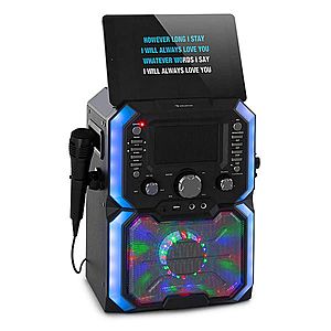 Auna Rockstar Plus, karaoke systém, karaoke zařízení, bluetooth, USB, CD, LED show, cinch obraz
