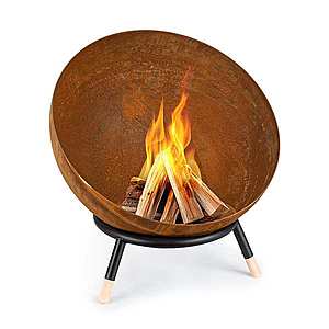 Blumfeldt Fireball Rust, ohniště, Ø 60 cm, výklopný rošt, rezavý vzhled obraz