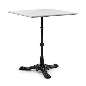 Blumfeldt Patras Onyx, bistro stolek, secesní styl, mramor, 60x60cm, v: 72cm, trojnožka obraz
