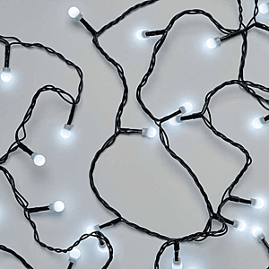 EMOS LED vánoční řetěz - kuličky 2, 5m vnitřní, studená bílá D5GC01 obraz