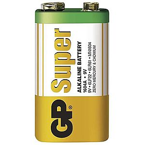 EMOS Alkalická baterie GP Super 9V (6LF22), 1ks B01511 obraz