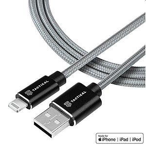 Tactical kevlarový USB-A/Lightning MFI kabel, 1m obraz