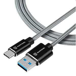 Tactical kevlarový USB-A/USB-C kabel, 1m obraz