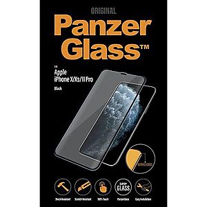 Ochranné temperované sklo PanzerGlass Case Friendly pro Apple iPhone 11 Pro/Xs/X, černé obraz