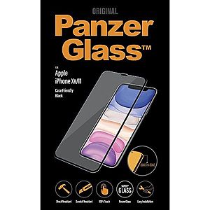 Ochranné temperované sklo PanzerGlass Case Friendly pro Apple iPhone 11/XR, černé obraz