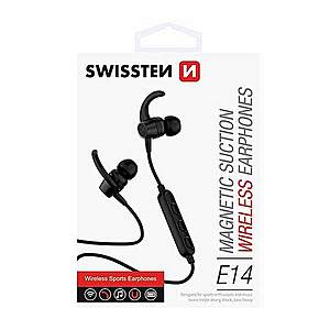 Bluetooth sluchátka Swissten Active, černé obraz