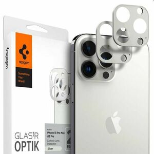 Spigen ochranné sklo na fotoaparát pro iPhone 13 Pro/13 Pro Max, stříbrné obraz