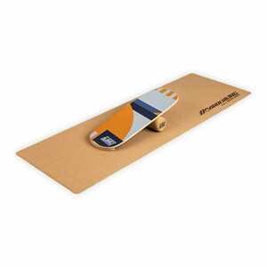 BoarderKING Indoorboard Flow, balanční deska, podložka, válec, dřevo/korek obraz