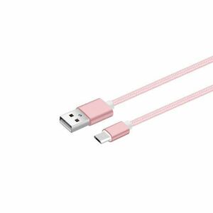 Datový a nabíjecí kabel s Micro USB konektorem, délka 1 metr, Pink obraz