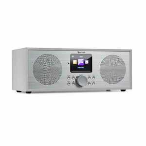 Auna Silver Star Stereo, internetové DAB+/FM rádio, WiFi, BT, DAB+/FM, bílé obraz