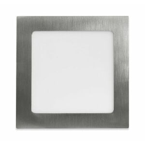 Ecolite Stříbrný vestavný LED panel hranatý 170 x 170mm 12W Barva světla: Teplá bílá LED-WSQ-12W/27/CHR obraz