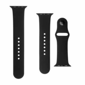 FIXED Set silikonových řemínků pro Apple Watch 38/40/41 mm, černý obraz