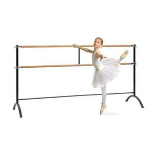 KLARFIT Barre Marie, dvojitá baletní tyč, volně stojící, 220x113, 2x38cm obraz