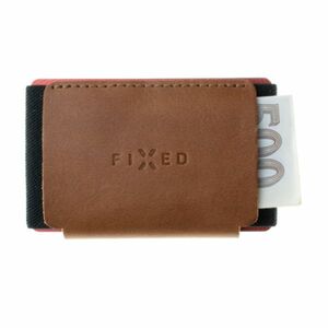 FIXED Smile Kožená peněženka se smart trackerem, hnědá obraz
