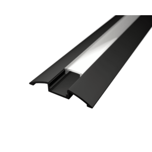 LED Solution Nástěnný profil pro LED pásky N4 černý Vyberte variantu a délku: Profil bez difuzoru 1m LP104B-1M obraz
