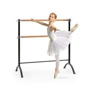 KLARFIT Barre Anna, dvojitá baletní tyč, volně stojící, 110x113, 2x38cm obraz