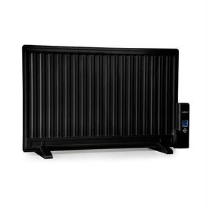 OneConcept Wallander, olejový radiátor, 800 W, termostat, olejové vyhřívání, plochý design, černý obraz